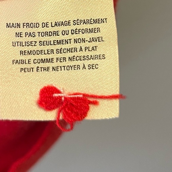 Anthropologie Sweater MOTH Red Anais Bell Sleeve Sweater Sz S EUC - Picture 9 of 9